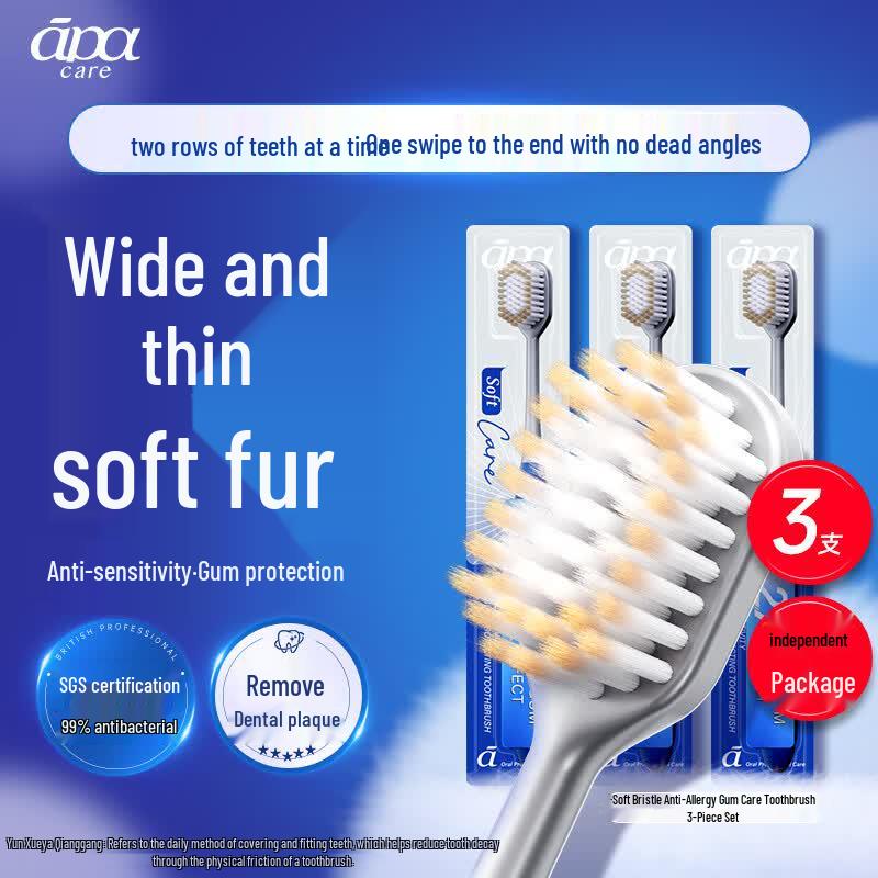 ApaCare Wide Head Soft Bristle Toothbrush