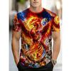 Men's Fashion 3D Printed Men's T-Shirt Round Neck Short Sleeve Trendy Street Wear