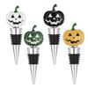 Halloween Wine Stopper In Pumpkin Shape, A Festive Gift, Zinc Alloy Wine Bottle Stopper for Preservation and Sealing