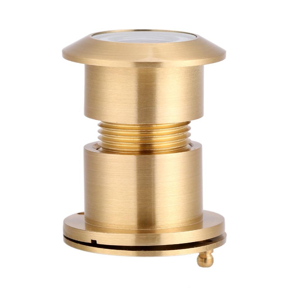 28mm Peephole Viewer Satin Gold Finish Security Door Viewer Premium Door Viewer Hotel