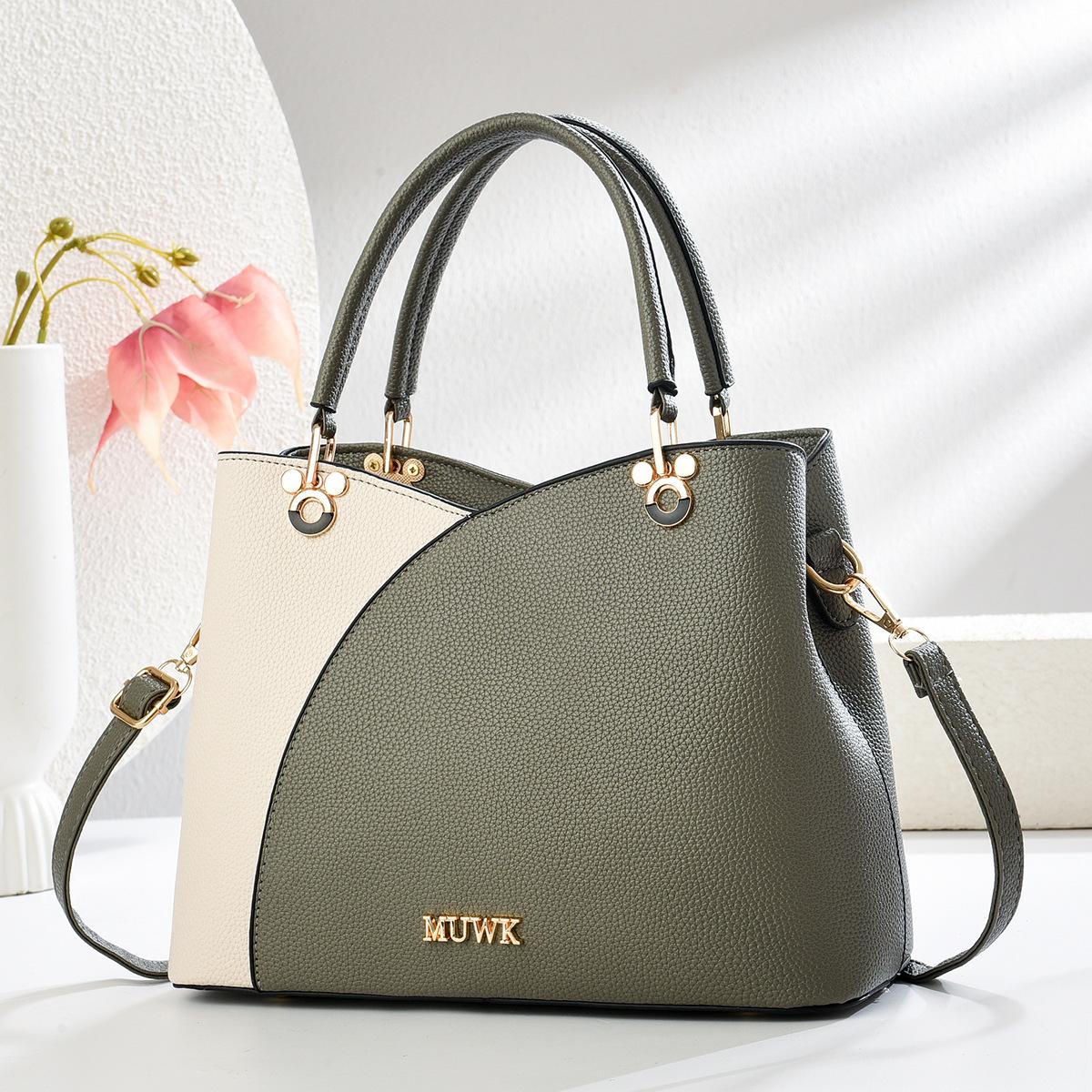 

Большая женская сумка с текстурой, подчеркивающей темперамент, модная повседневная сумка через плечо, атмосферная универсальная сумка-мессенджер 27*12*21