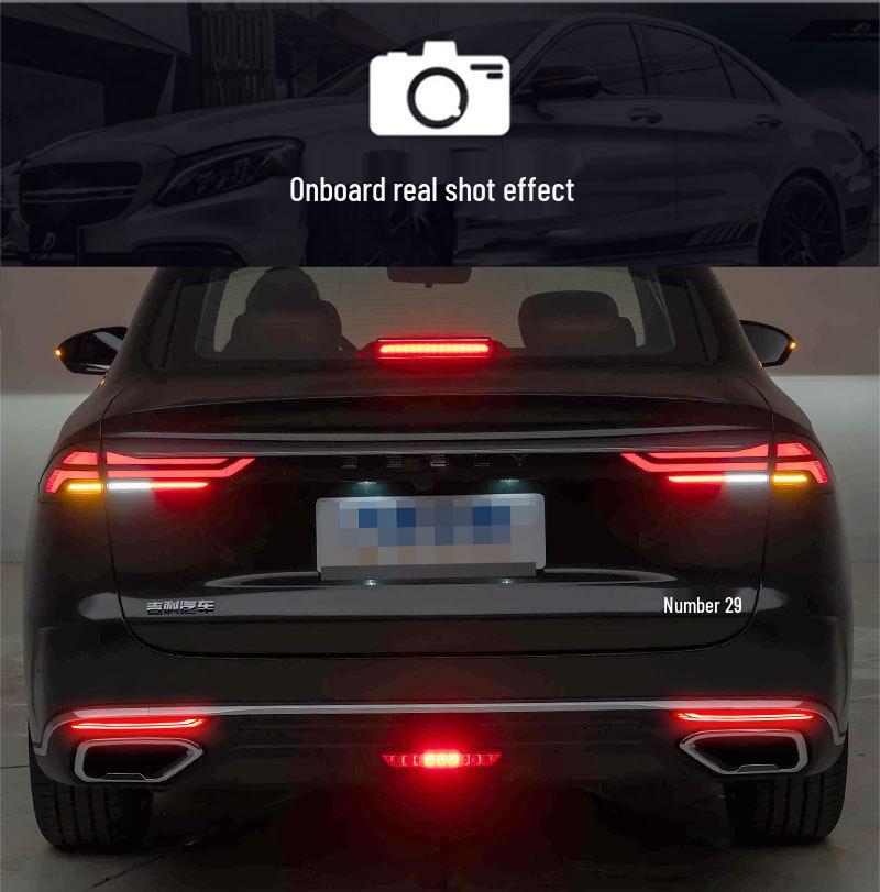 LED Flowing Turn Signal & Brake Light for 5th Gen Geely Emgrand Rear Bumper - Fits 26 Models