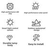 Waterproof Solar Wall Light Ultra Bright Colorful Light Motion Sensor Wall Lamp Wireless Intelligent Sensing