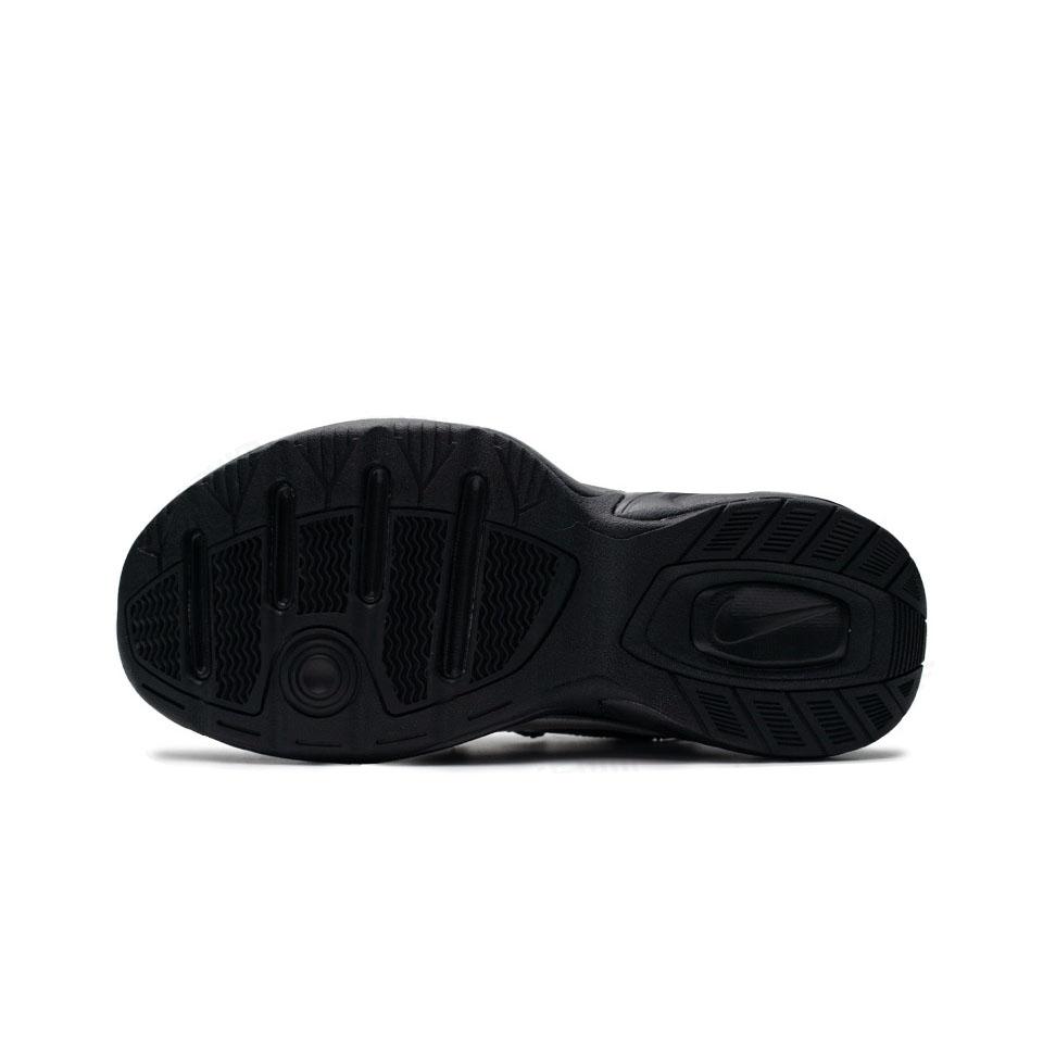 Nike Air Monarch 4 Cushioning Slip Resistant Cushioning Slip Resistant Low Top Chunky Sneakers Unisex Black Purple 415445-001(Team-)