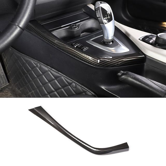 ABS Carbon Fiber Car Center Control Interior Decoration Sticker For BMW 1 2 Series F20 F21 F22 F23 2012-2018 Car Accessories