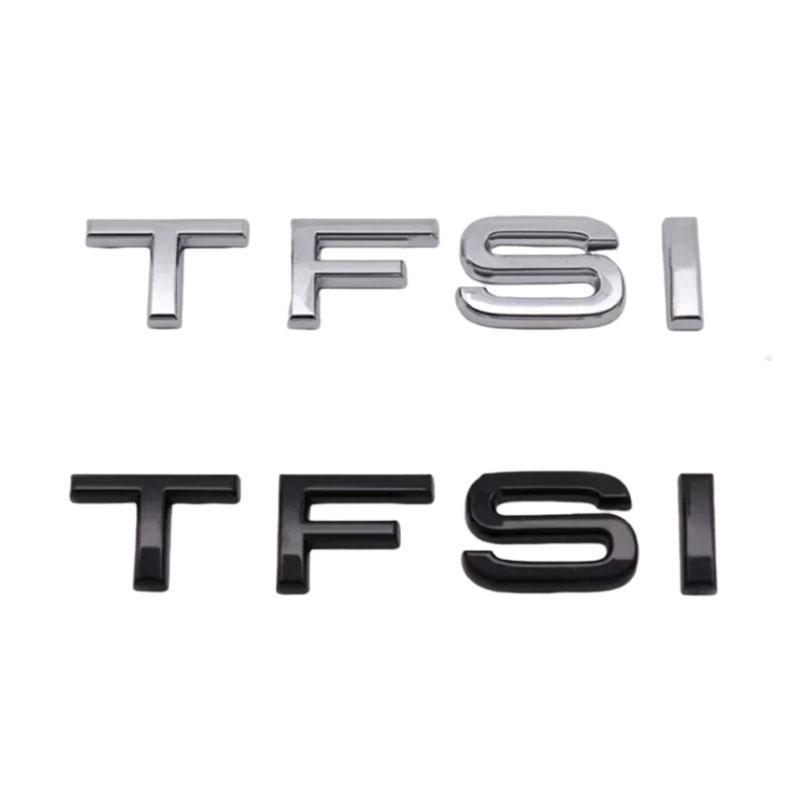 3D ABS Buchstaben Logo TFSI TDI Auto Heckklappe Aufkleber Emblem Abzeichen Decals für A3 A4 A5 A6 A7 A8 Q2 Q3 Q5 Q7 Zubehör