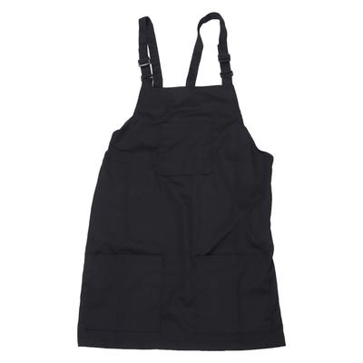 Küchenschürze Schwarze Schürze Polyester Taschen Verstellbarer Riemen Unisex Schürze für Zuhause Gewerblich Café Restaurants