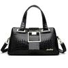 Nowa Torba Bostonka Stylowa Jednolity Kolor Torba dla Mamy w Średnim Wieku Przenośna Torba na Ramię Crossbody