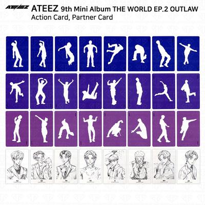 9. Mini-Album THE WORLD EP.2 OUTLAW Offizielle Aktionskarte Partnerkarte