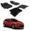 Tapis de sol 3D SCOUTT Renault Clio 4, Caoutchouc Premium, Antidérapant, Sur mesure