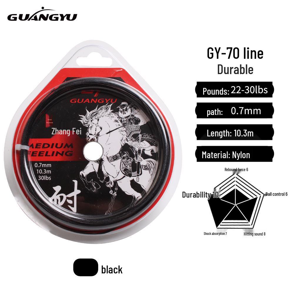 

High-Elasticity Durable Badminton Racket String for Club Training & Professional Use чорний