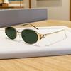 Oval Full Frame Sunglasses With Uv400 Protection For Outdoor Sports And Fashion Style