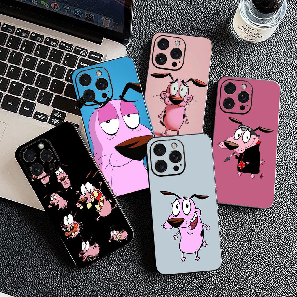 Anime C-Courages C-Cowardlys Dog Phone Case for Samsung Galaxy S20 S22 S21 FE Ultra Plus A07 A17 A15 A16 A25 A57 A37 Cover