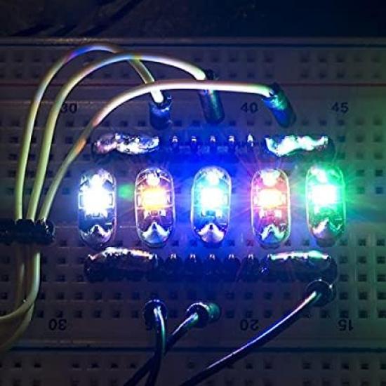 30pcs Lilypad LEDs Pink/Red/Yellow/Blue/Green/Orange for Arduino Raspberry Pi Microcontroller