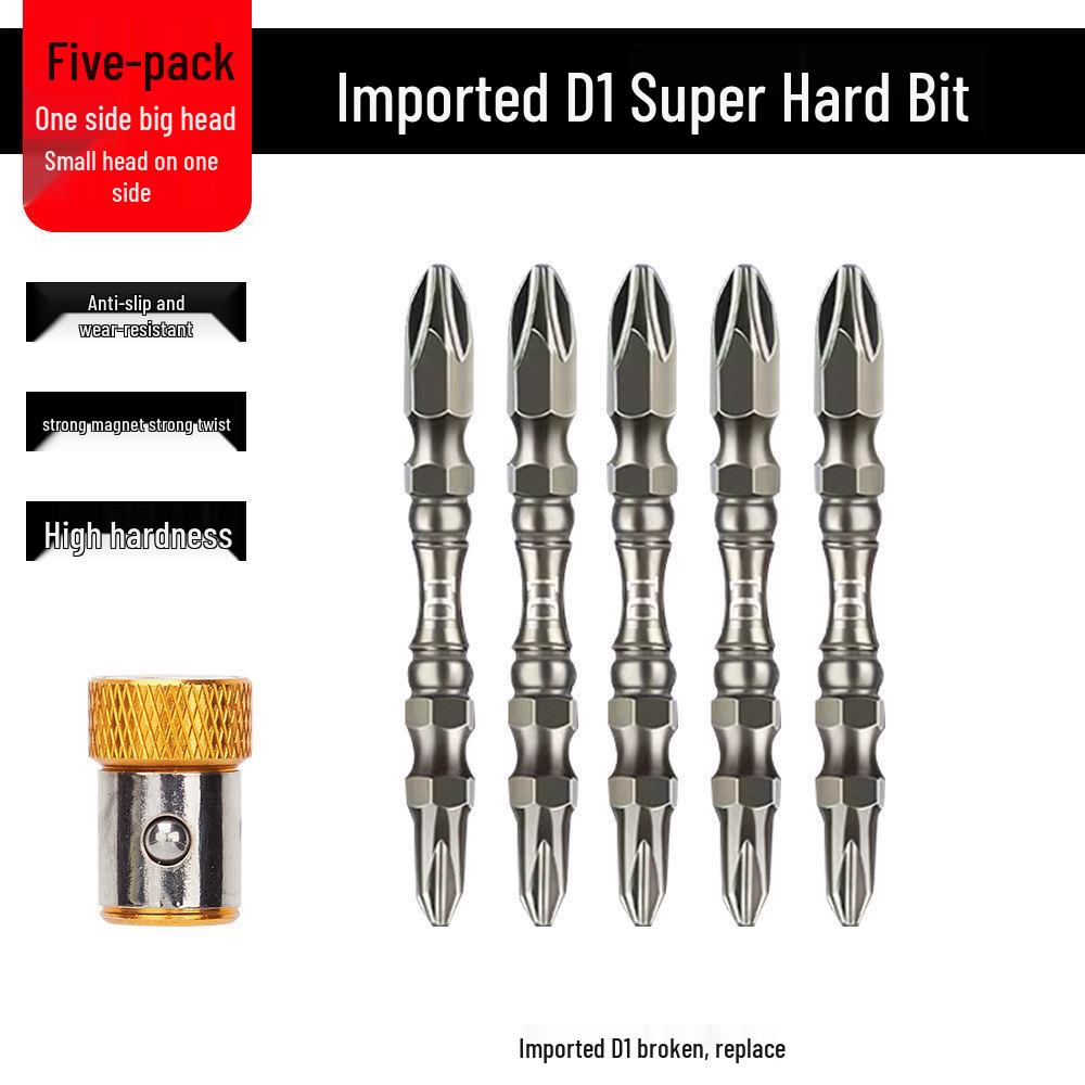 High-Hardness German-Style Phillips Screwdriver Bits with Strong Magnetic Anti-Slip Ring for Electric and Air Screwdrivers