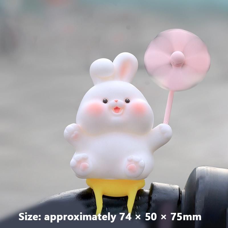 Wind Gebrochenes Fahrrad Niedliches Kleines Rosa Schwein Propeller Windbrechendes Kaninchen Rennrad Motorhelm Fahren Radfahren Dekoration