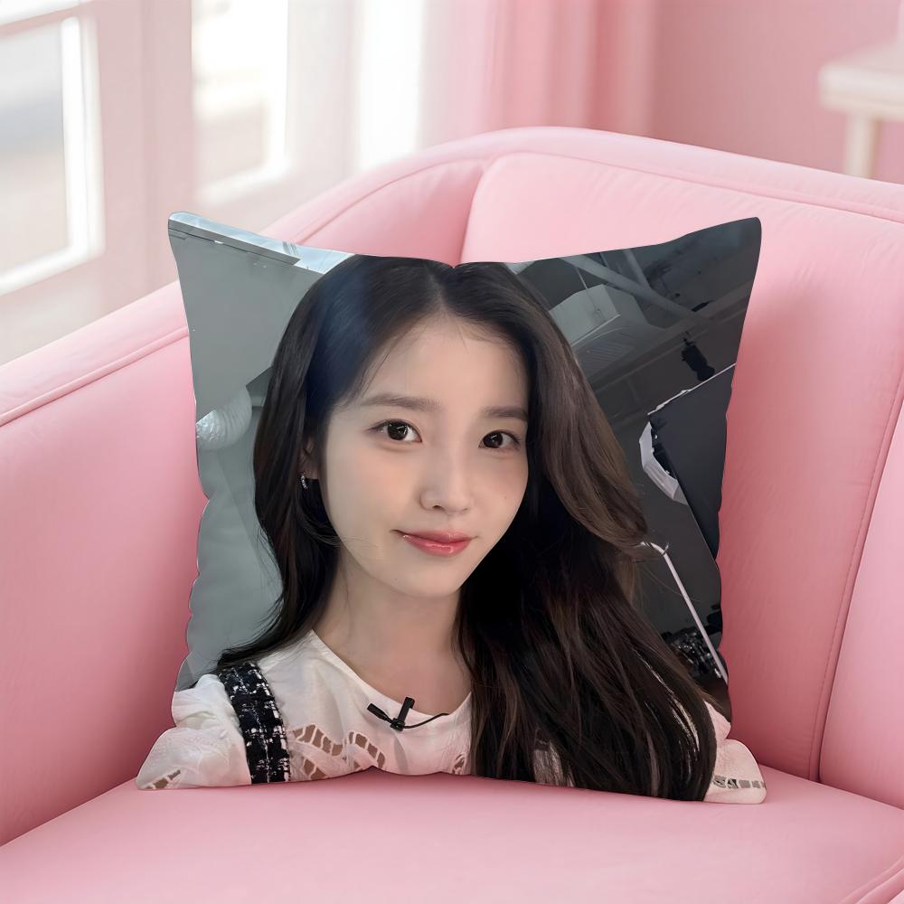 singer versatile IU LLee Jieun Cushion Cover Pillow Case Soft Skin Friendly Fabric Concealed Zipper