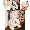 Adorable White Plush Polar Bear Toy With Cute Scarf Perfect For Kids Birthday Gifts And Decorations