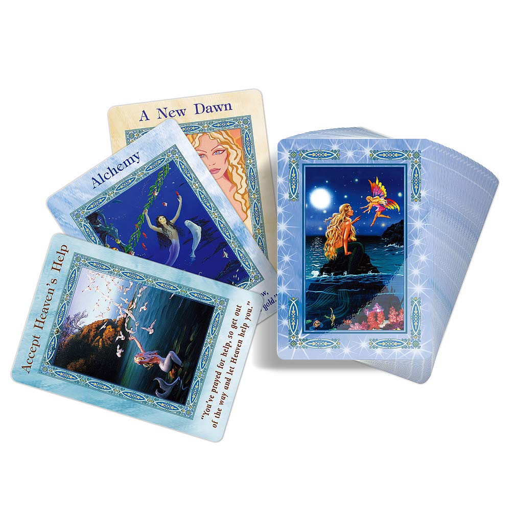 I.I.J. Mermaid & Dolphin Oracle Cards, Japanese Edition, Mermaid Spirit Affirmation, Fortune Telling, with Japanese Instructions