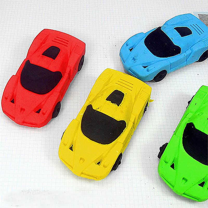 Cool Sports Car Shape Eraser Creative Practical Children Stationery Random Color 