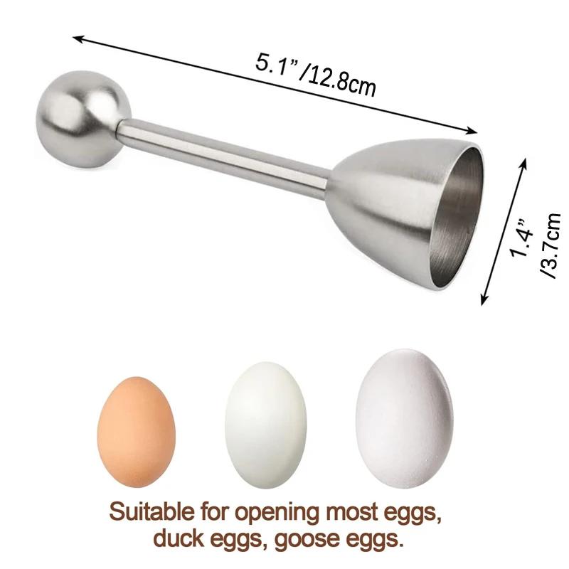 Edelstahl Eierknacker Topper Eierschalen Schneider Eierknacker Öffner Schalentrenner Entferner Eierschneidewerkzeuge Küchenwerkzeuge