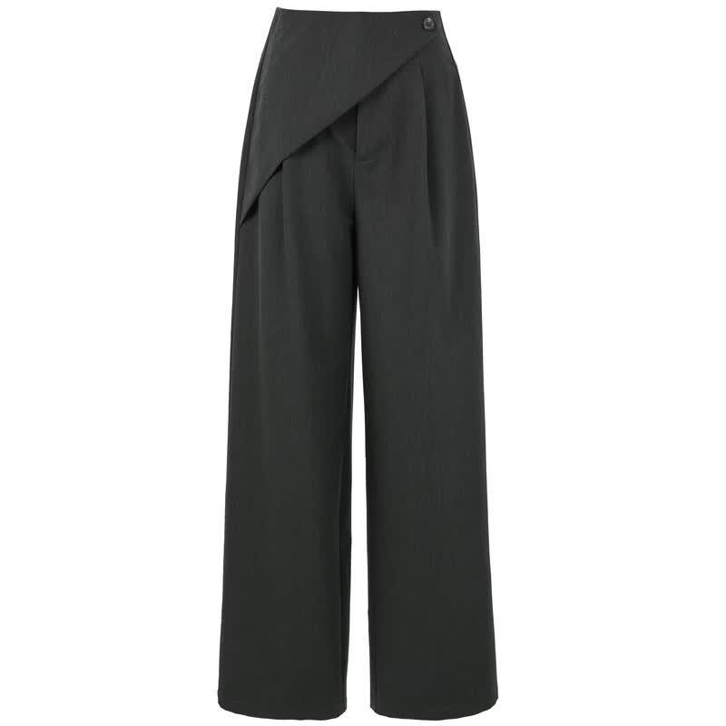 Women's Drapey High-Waist Wide-Leg Suit Pants