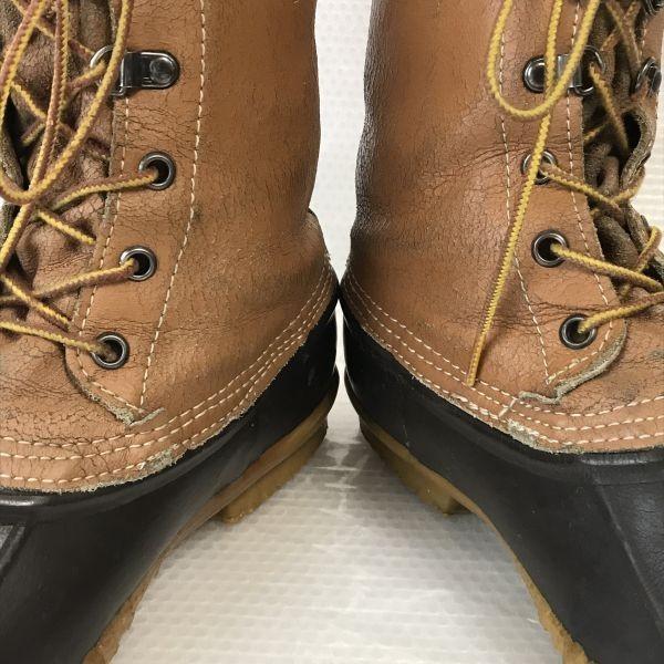 80s-90s Vintage USA LaCrosse Leather Hunting Snow Boots Brown M7 / 25.0(USED)