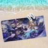 Honkai Star Rail Cartoon Anime Beach Swimming Towel Soft Absorbent Washcloth Children's Gifts for Kids Travel Camping Gym
