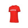 adidas T Shirts Women's Orange Crew Neck Moderate Straight Fit DU0631