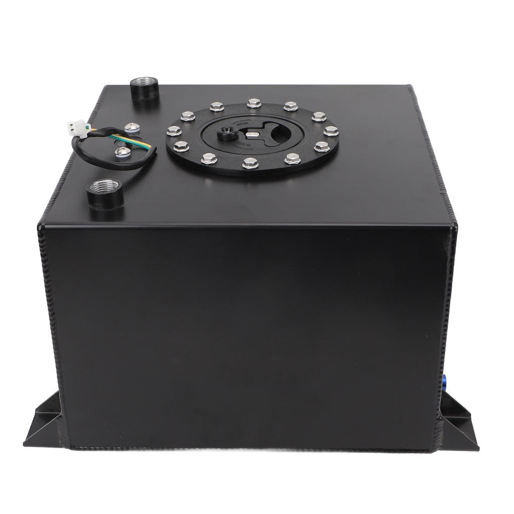 5 Gallon 20L Fuel Cell Tank with Cap Aluminum Alloy Black Fuel Cell for Hot Rod Street Racing Track