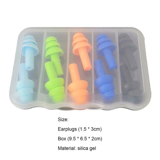 5 paare/satz Ohrstöpsel Wiederverwendbare Flexible Weihnachten Baum Form Frauen Männer Schützende Weiche Ohrstöpsel Haushalts Liefert