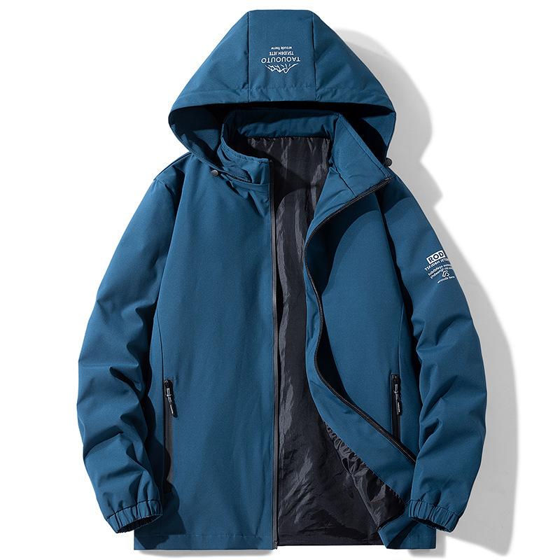 

Куртка мужская весна и осень новый стиль мужская повседневная универсальная представительская куртка для папы среднего возраста мужская одежда 5XL