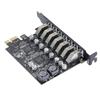 USB3.2 GEN1 5Gbps Adapter Card 7-port Expansion Card RENESAS Control D720201+720210 5Gbps PCIE X1