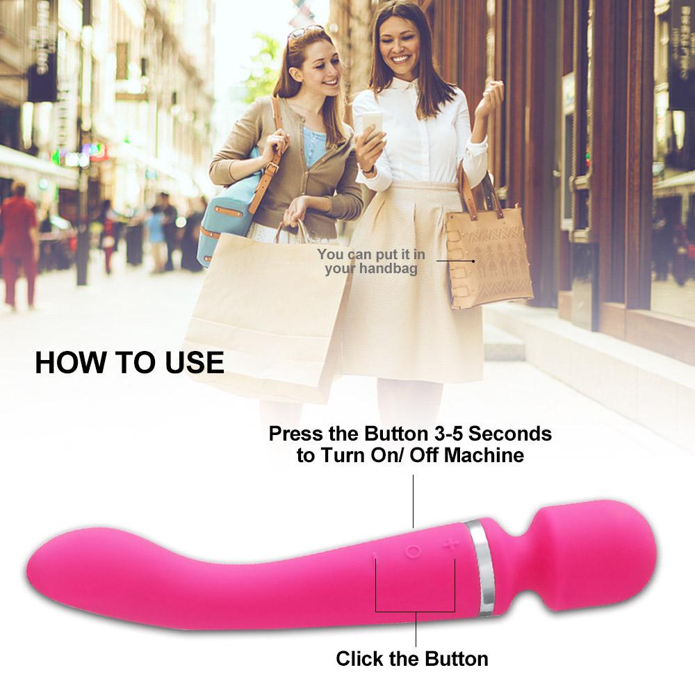Dildo-uri puternice cu 20 de viteze Vibrator AV Baghetă magică Jucării sexuale pentru femei Stimulator de clitoris pentru adulți Produse intime pentru adulți
