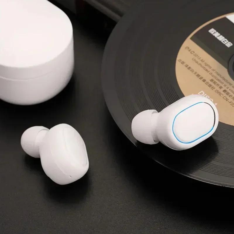 1pcs Wireless Bluetooth 5.0 Rechargeable IPX5 Water & Sweat Resistant In-Ear Headphones with Mic,Touch Control,Smart LCD Charging Case,3D Stereo Bass