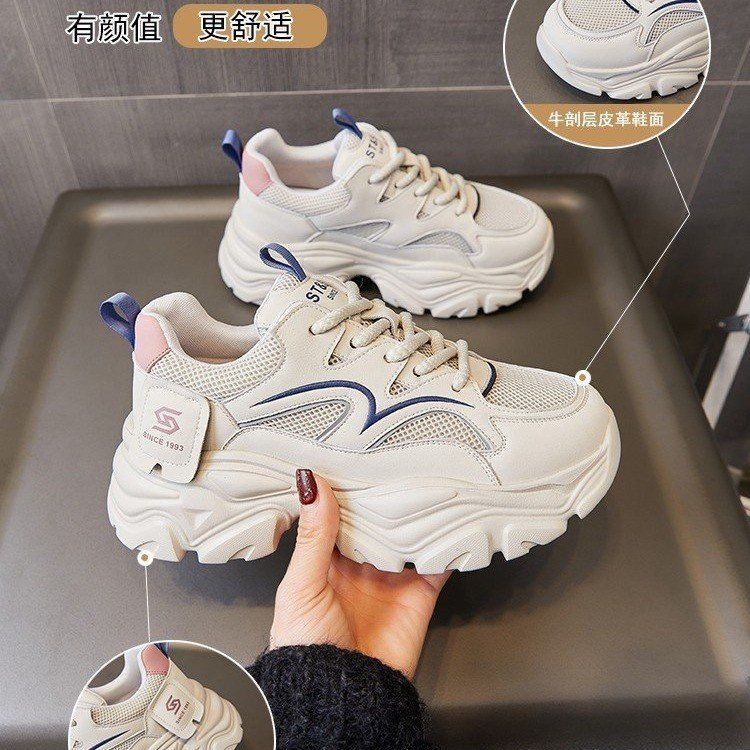 Soft Sole Harajuku Big Head Shoes Women's Summer 2025 New Lace Breathable Fisherman Shoes Thick Sole Muffin Sole Single Shoes