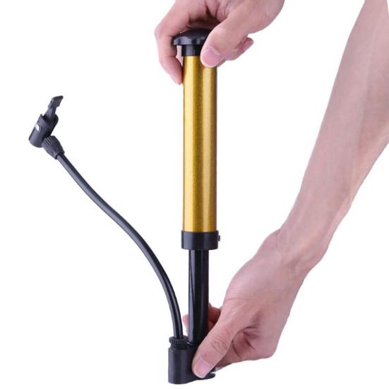Portable High Pressure Bycycle Tire Basketball Football Manual Air Pump Inflator