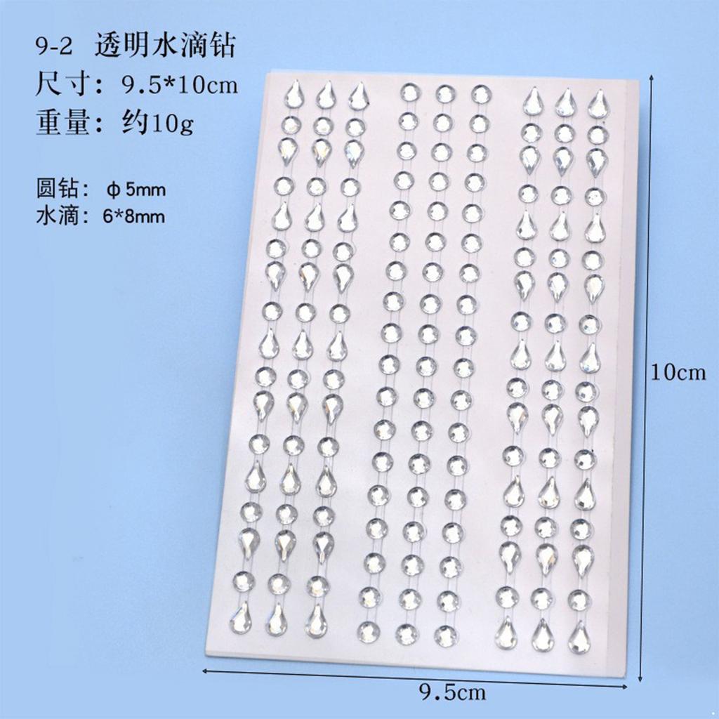 Błyszczące Kamienie na Twarz i Paznokcie Samoprzylepne Cyrkonie Kamienie Szlachetne Błyszczący Makijaż Body Art Ozdoby do Paznokci