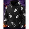 Men hoodie pullover halloween 3d printed pumpkin pattern couple men women adult halloween carnival prom casual everyday
