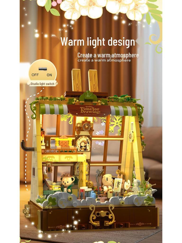 Jihu Teddy Overload Space Bear Astronaut Building Blocks Toy Set