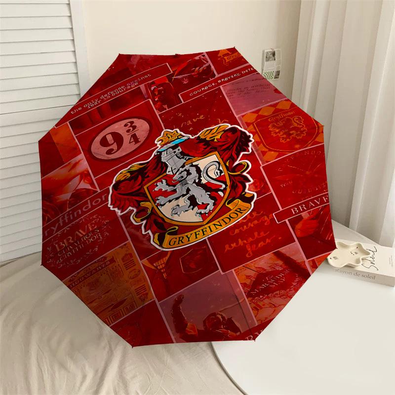 1PC Gryffindor Brave Umbrella-8-Rib Reinforced, Automatic Open, Lightweight & Durable-D2674