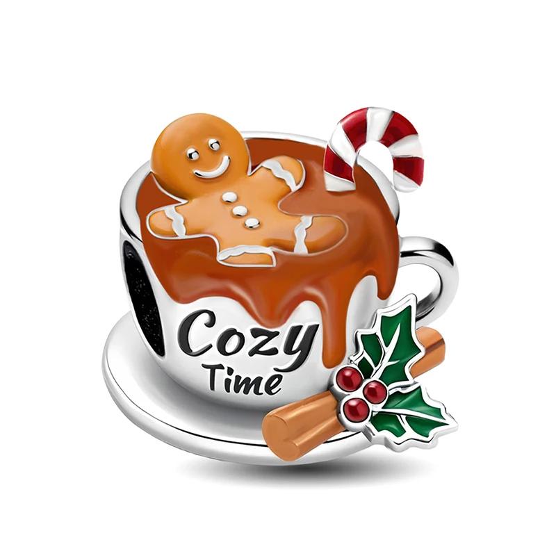 Kupfer Schleife Warme Glocke Heiligabend Festival Geschenk Anhänger Perle Passend für DIY Armband Armreif Hochwertiger Schmuck