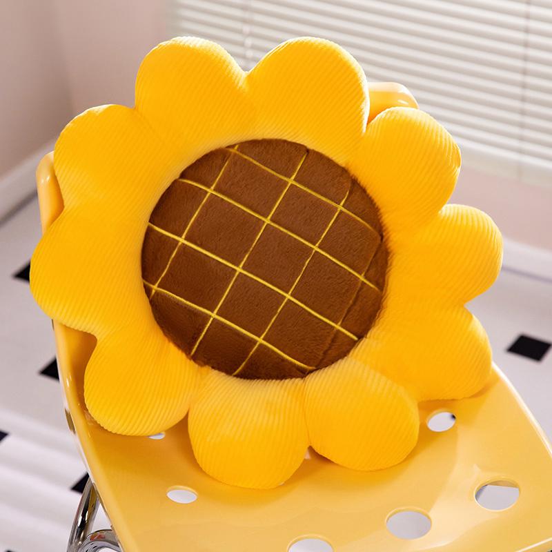 35-70cm Lifelike Natural Flower Sunflower Plush Doll Pillow Yellow Flower Plush Pillow Super Soft Birthday Gift For Girls