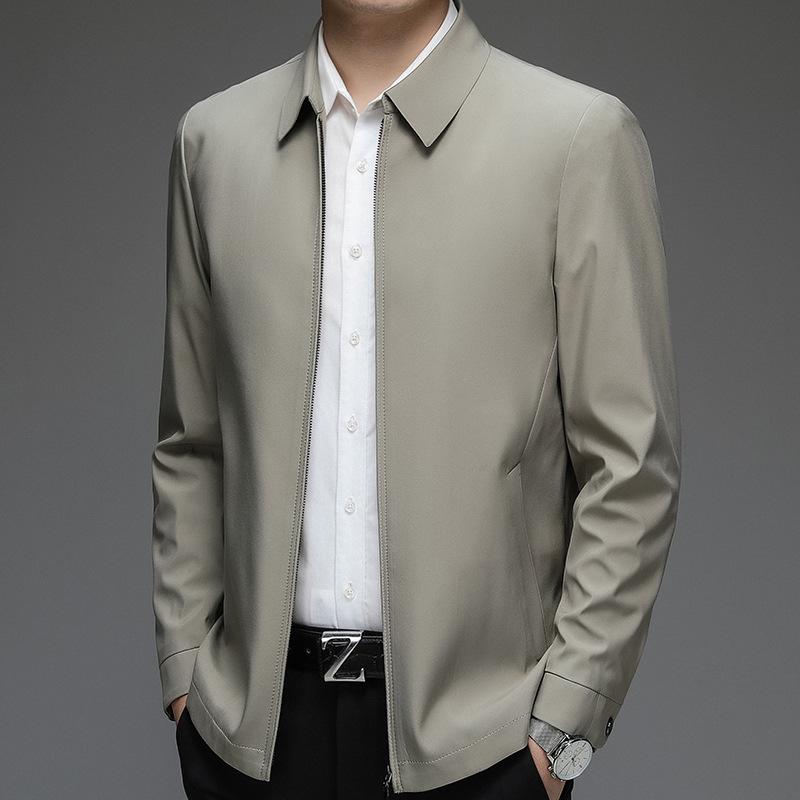 2024 Spring Men's Executive Lapel Jacket - Business Casual Mid-Age Style