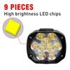 6/9LED 12V Motorcycle Headlights Universal White Super Bright Working Front Light 10W LED Scooters Spotlight Moto Fog Lampht