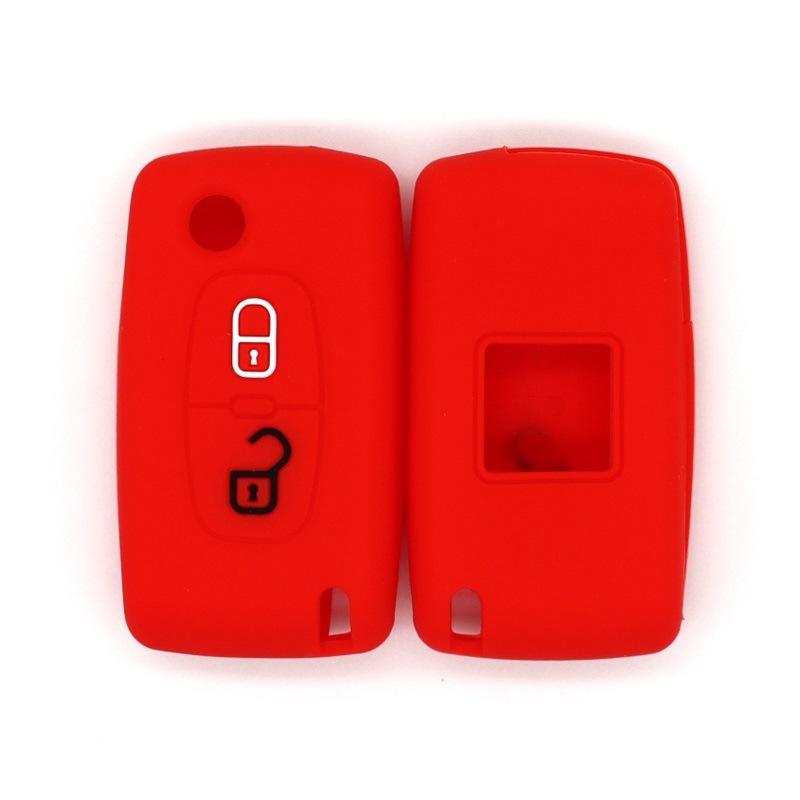 Suitable for Peugeot Old Model 301307407 Citroen C4 Sega 2-key Silicone Car Key Bag Case