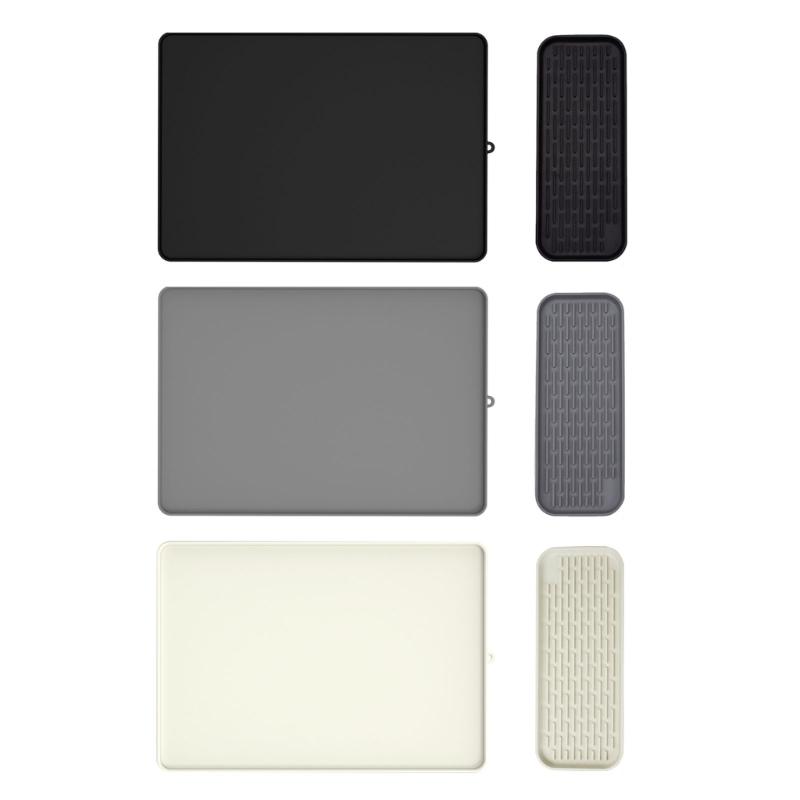 Food Grade Silicone Dish Drying Pad For Kitchen Counter Dish Rack NonSlip Surfaces Protectors Pad for Coffee Machine