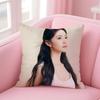 Popular fashion Chinese actress LLiu Haocun Cushion Cover Pillow Case Soft Friendly Fabric  Concealed Zipper