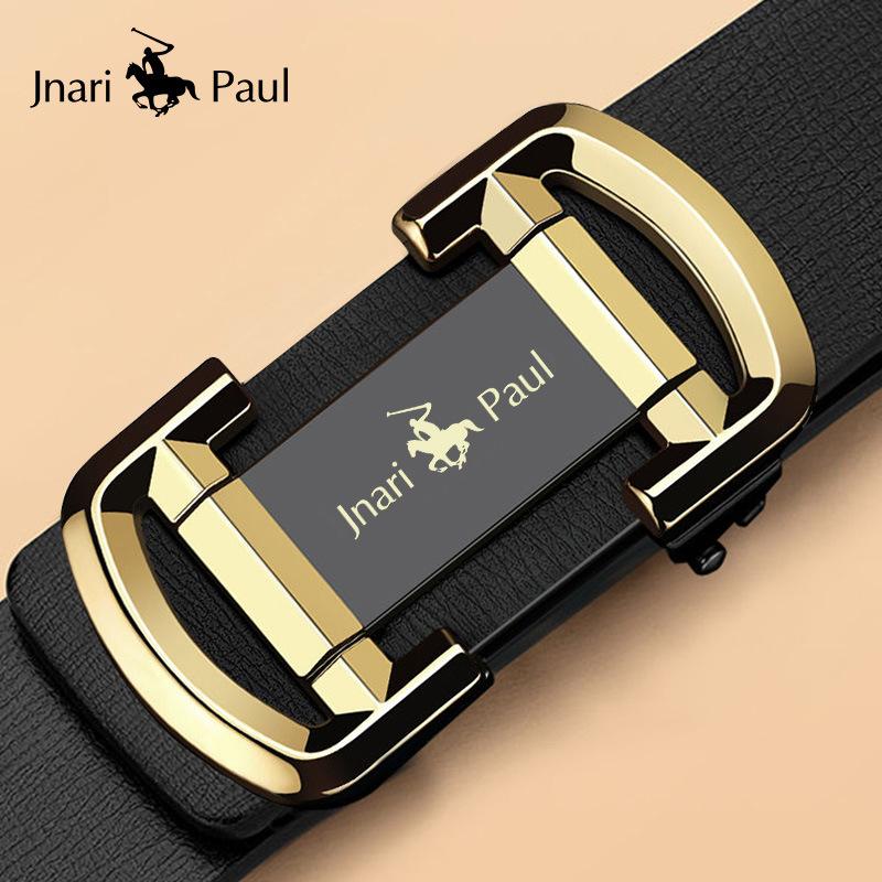 Men'S Belt Toothless Automatic Buckle Genuine Leather Men'S Models, Young And Middle-Aged Simple And Fashionable Inner Belt Men'S