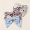 Satin Bowknot Hair Clip Spring Clip Hair Accessory Daily Wear French Hair Bow Clip  Girls
